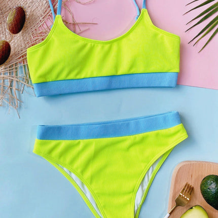 Scoop Neck Spaghetti Strap Two-Piece Swim Set