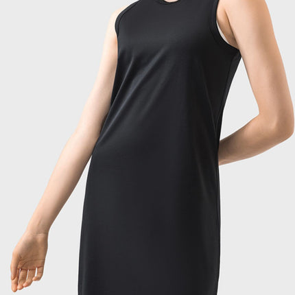 Round Neck Sleeveless Active Dress