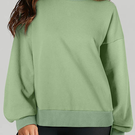 Round Neck Long Sleeve Sweatshirt