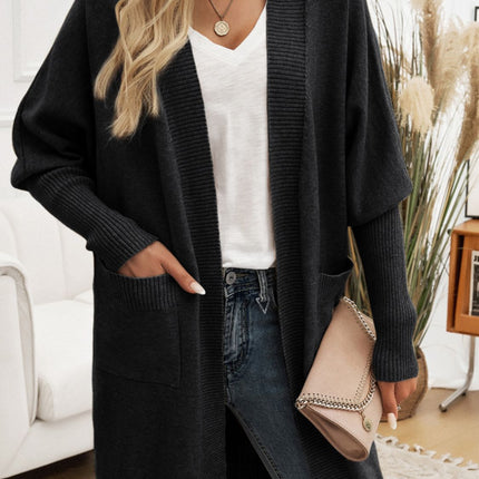 Open Front Long Sleeve Cardigan