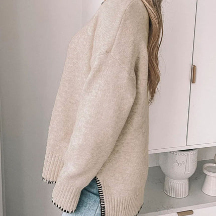 Round Neck Long Sleeve Sweater