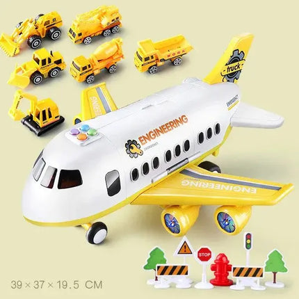 Large Early Education Aircraft Toys Passenger Plane Aircraft Toy DIY Car Toy Aircraft Kids Airplane Toy for Children's Day Gift