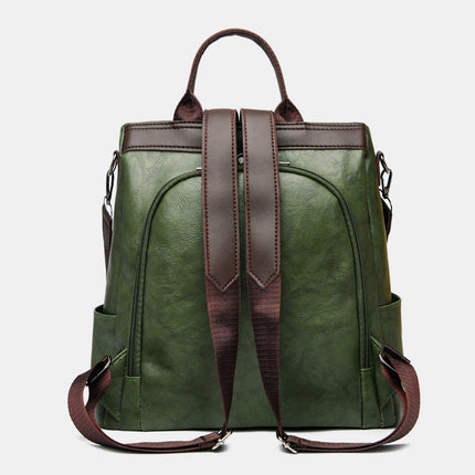 PU Leather Backpack Bag