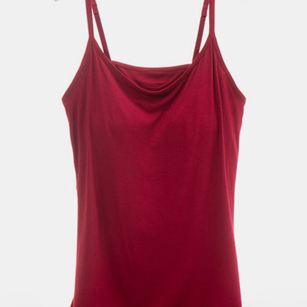 Scoop Neck Adjustable Strap Cami