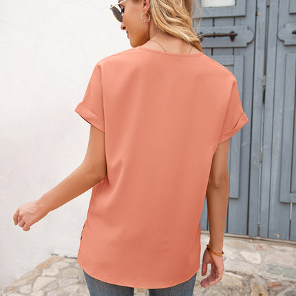 V-Neck Short Sleeve T-Shirt