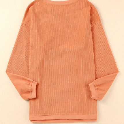 Graphic Round Neck Long Sleeve Sweatshirt - Vickie Lynn's