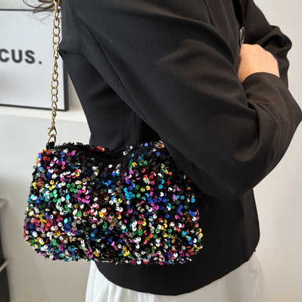 Sequin Removable Strap Shoulder Bag