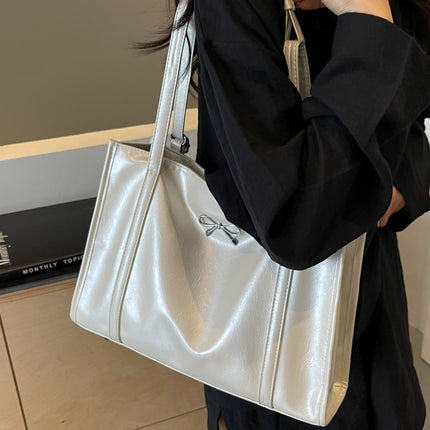 PU Leather Bow Shoulder Bag