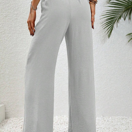 Wide Leg Drawstring Pants