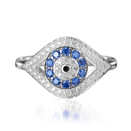 Sterling Silver Turkish Evil Eye Rings