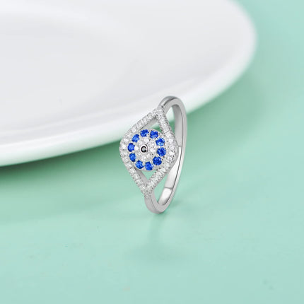 Sterling Silver Turkish Evil Eye Rings