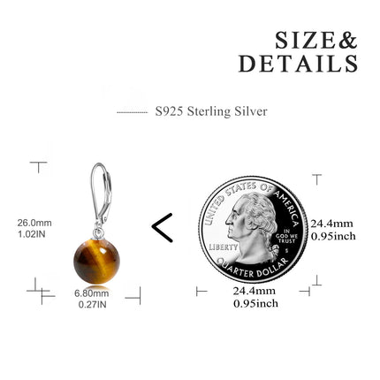 925 Sterling Silver Pink Opal Round Drop Earrings for Women Girls