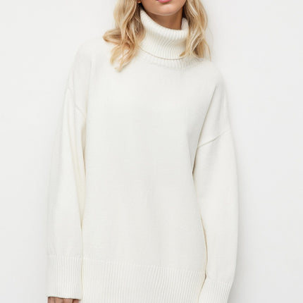 Basic Bae Turtleneck Dropped Shoulder Long Sleeve Sweater