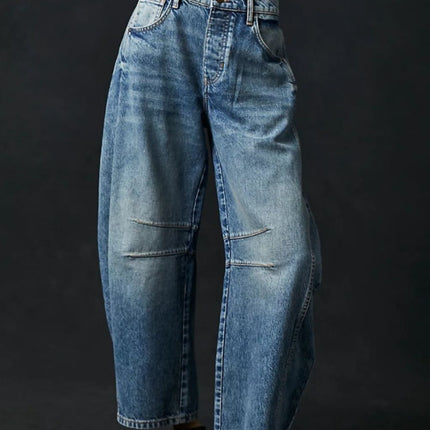 Wide Leg Jeans with Pockets