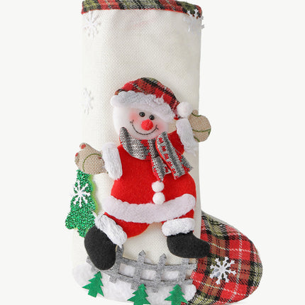 4-Pack Plaid Christmas Stockings