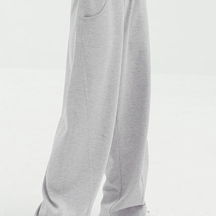 Elastic Waist Sweatpants with Pockets