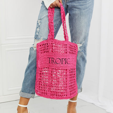 Fame Tropic Babe Staw Tote Bag