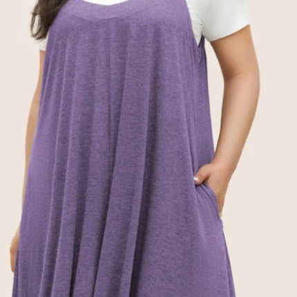 Full Size Pocketed Wide Leg Overalls