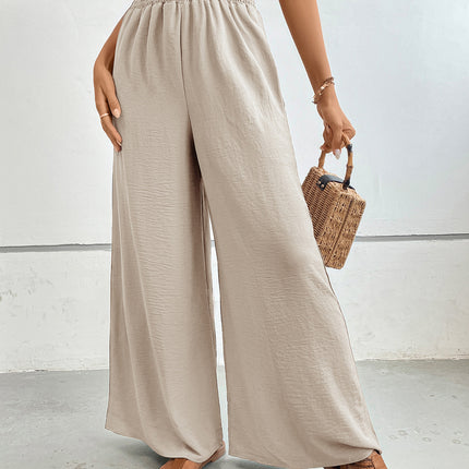 Perfee Wide Leg Pants with Pockets