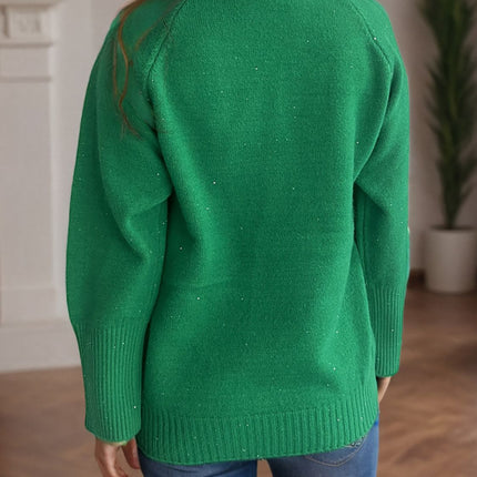 Turtleneck Raglan Sleeve Sweater