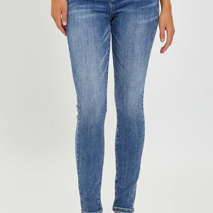 RISEN Full Size Mid Rise Ankle Skinny Jeans