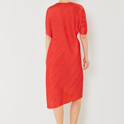 Marina West Swim Pleated Dolman Sleeve Dress