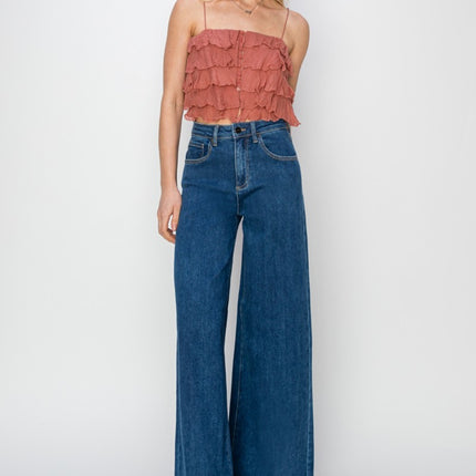 RISEN High Rise Palazzo Jeans