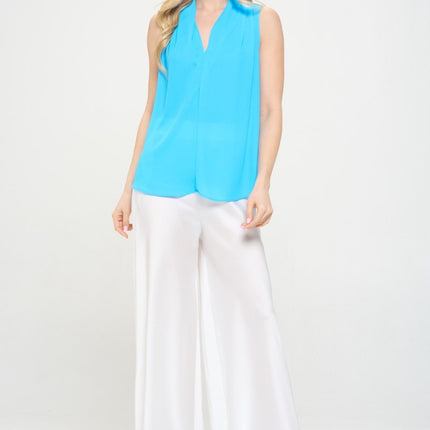 RENEE C  V-Neck Sleeveless Top