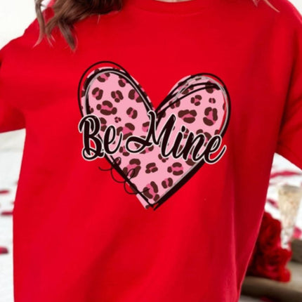 Valentine's Day BE MINE Heart Long Sleeve Sweatshirt