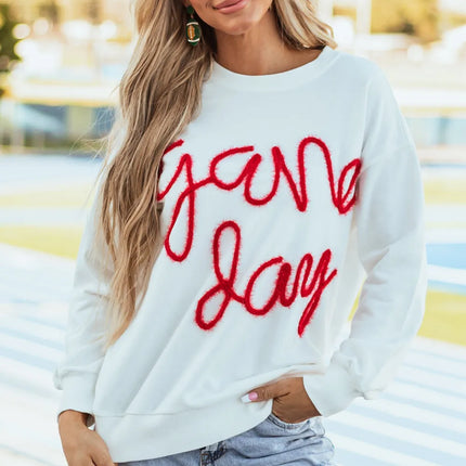 Round Neck Long Sleeve Sweatshirt