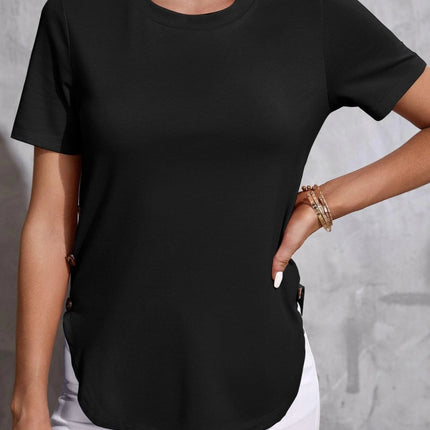 Round Neck Short Sleeve T-Shirt