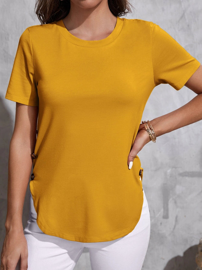 Round Neck Short Sleeve T-Shirt