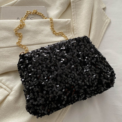 Sequin Removable Strap Shoulder Bag