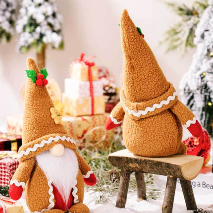 2-Pack Christmas Gingerbread Gnomes