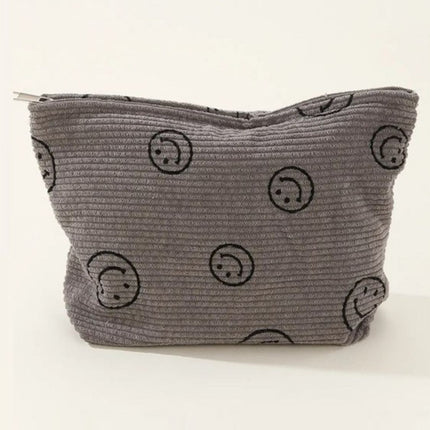 Zenana Corduroy Smile Clutch Bag