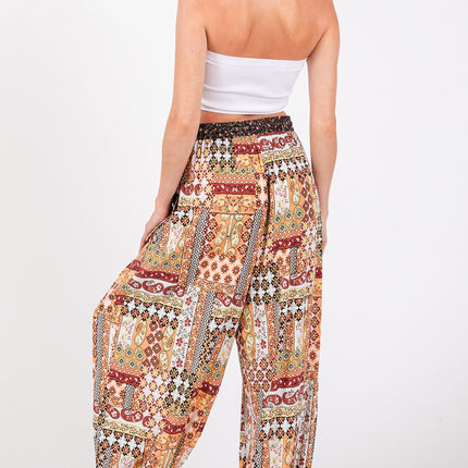 SAGE + FIG High-Rise Balloon Bohemian Print Pants