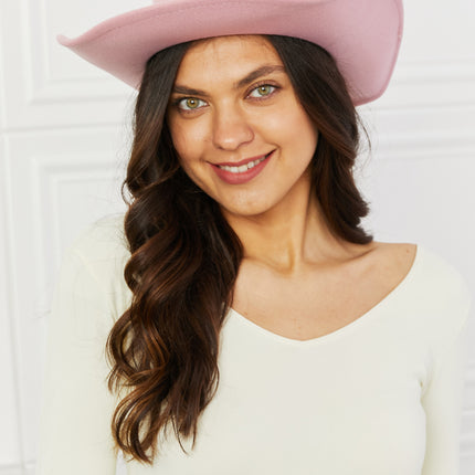 Fame Western Cutie Cowboy Hat in Pink