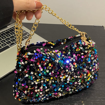 Sequin Removable Strap Shoulder Bag