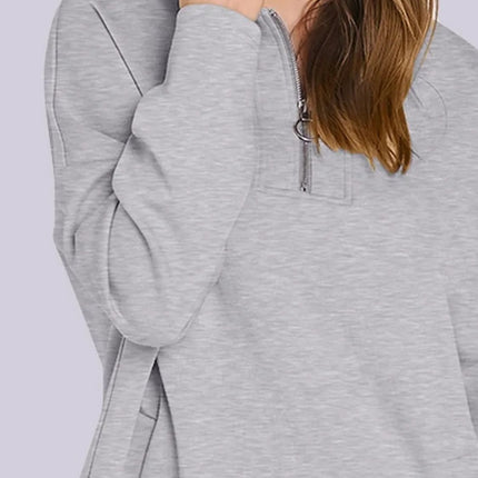 Quarter Zip Long Sleeve Hoodie