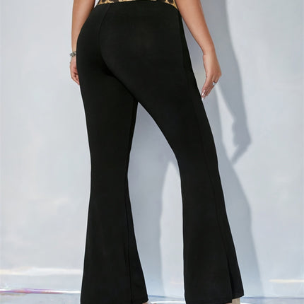 Leopard High Waist Flare Pants