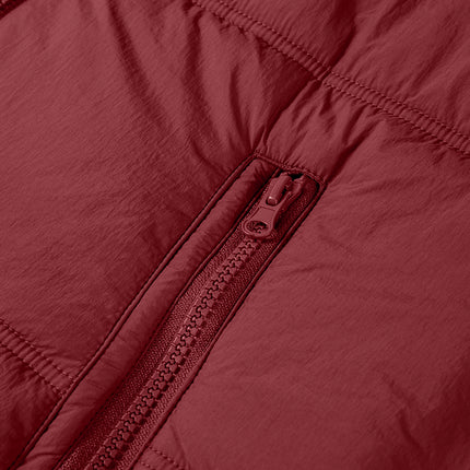 Drawstring Zip Up Hooded Vest Coat