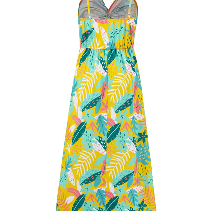 Twisted Printed V-Neck Cami Dress