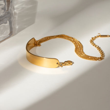 18K Gold-Plated Stainless Steel Bracelet