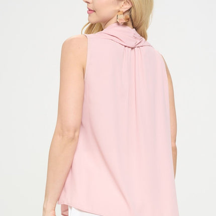 RENEE C  V-Neck Sleeveless Top