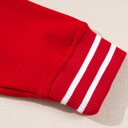 Letter Graphic Round Neck Top and Printed Shorts Lounge Set