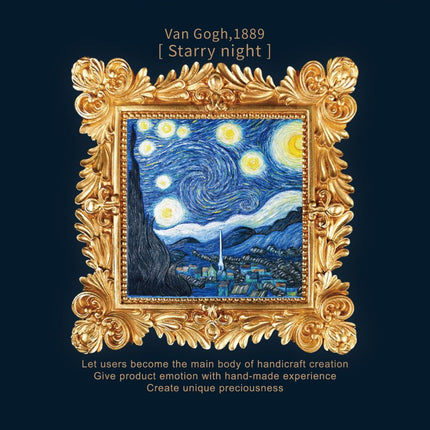 Relief Van Gogh's Starry Night DIY 3D Oil Painting Kit