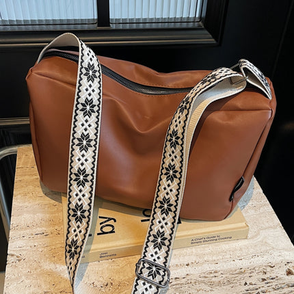 PU Leather Adjustable Strap Crossbody Bag