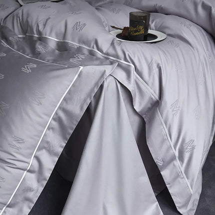 New 1000TC Egyptian Cotton Bedding Sets Luxury Jacquard Duvet Cover Flat sheet Pillowcase