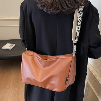 PU Leather Adjustable Strap Crossbody Bag