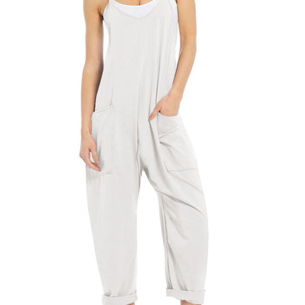 Spaghetti Strap Jumpsuit with Pockets